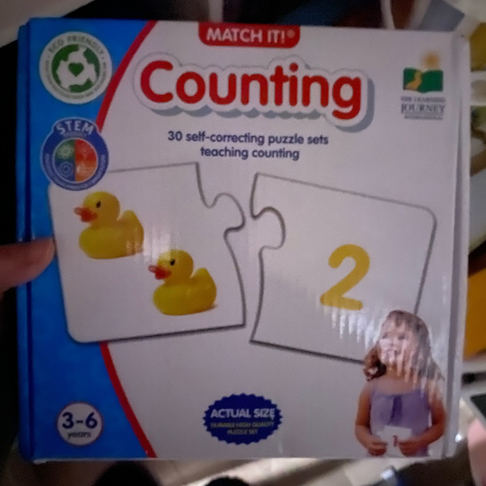 Match It! Counting Puzzle with Yellow Ducks